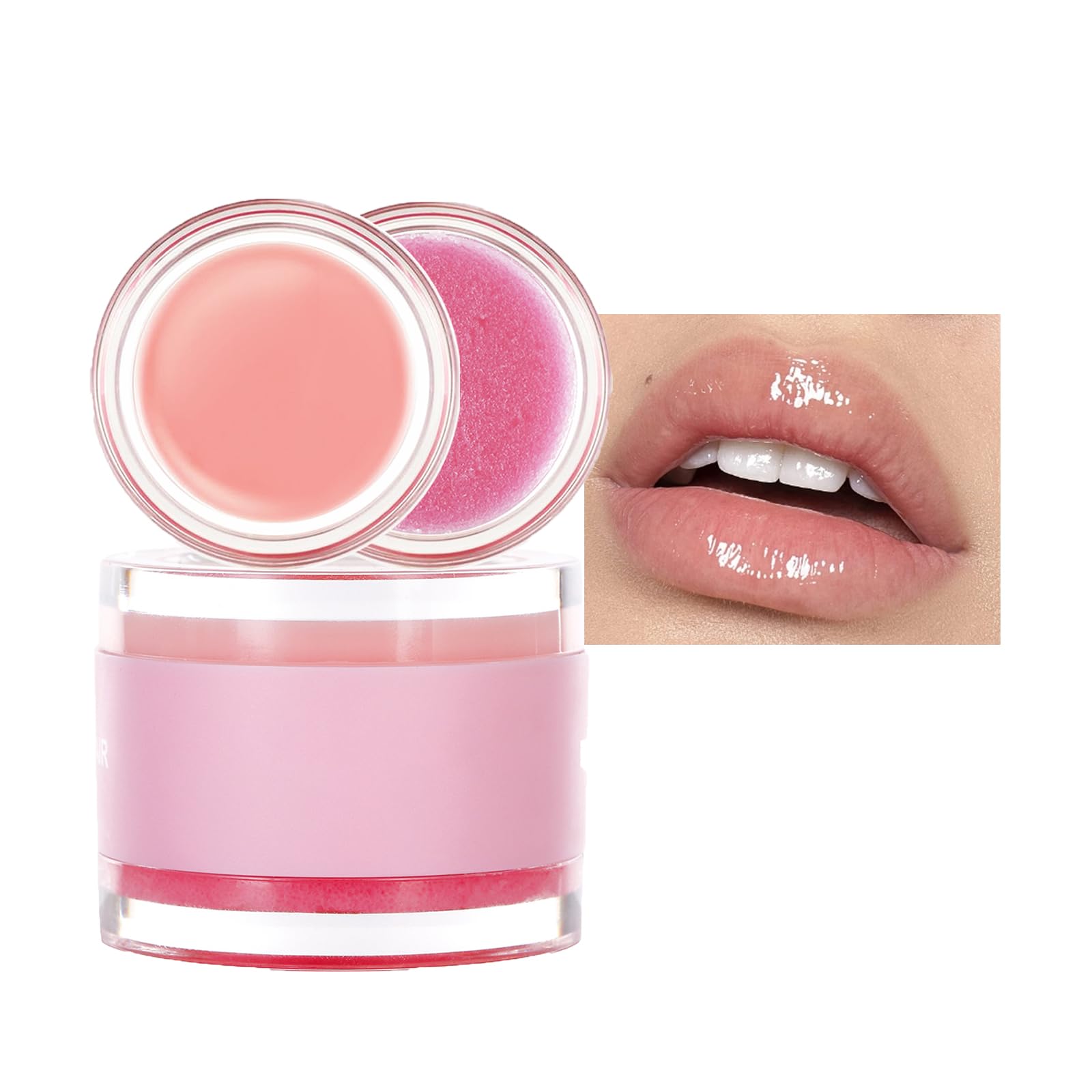 Lip Sleeping Mask Lip Mask Lip Scrub, Moisturizing Strawberry Lip Sleeping Masks Skincare Lip Oils, Sleeping Lip Mask Overnight Hydrating Lip Balm Lip Care for Dry Chapped Peeling Cracked Lips