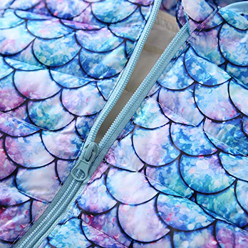 RAISEVERN Neonata 6-12 Mesi Cappotti Invernali Cappotti Cappotti Giacca Leggera Capispalla Mermaid Purple
