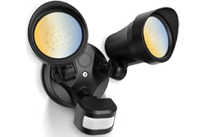 ALUSSO® Motion Sensor Outdoor Lights, 30W 3500LM Flood Lights Outdoor, 3 Modes (Dusk to Dawn/Auto/On Time), 3CCT 3000K/4000K/6500K Waterproof Hardwired Security Light ETL Listed for Porch Garage, 1PC