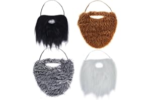 Tigerdoe Fake Beards for Adults Kids - Costume Accessories - Beard & Mustache - Fake Mustaches