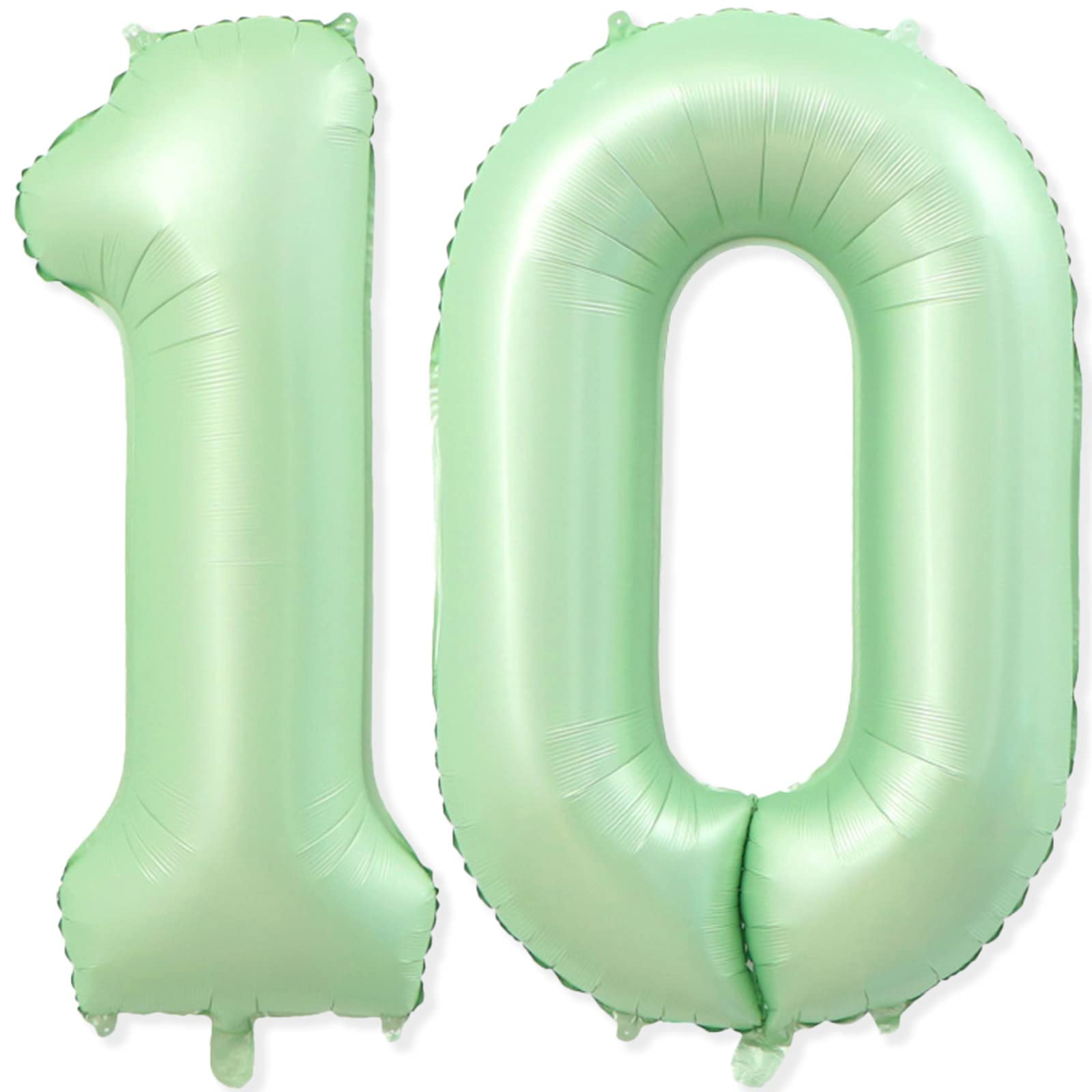 Photo 1 of 10 Balloon Number, 40 Inch Light Green Foil Balloons Giant Jumbo Helium Number 10 Balloons for Boys Girls 10th Birthday Decorations Anniversary Events Party Decorations(Light Green)