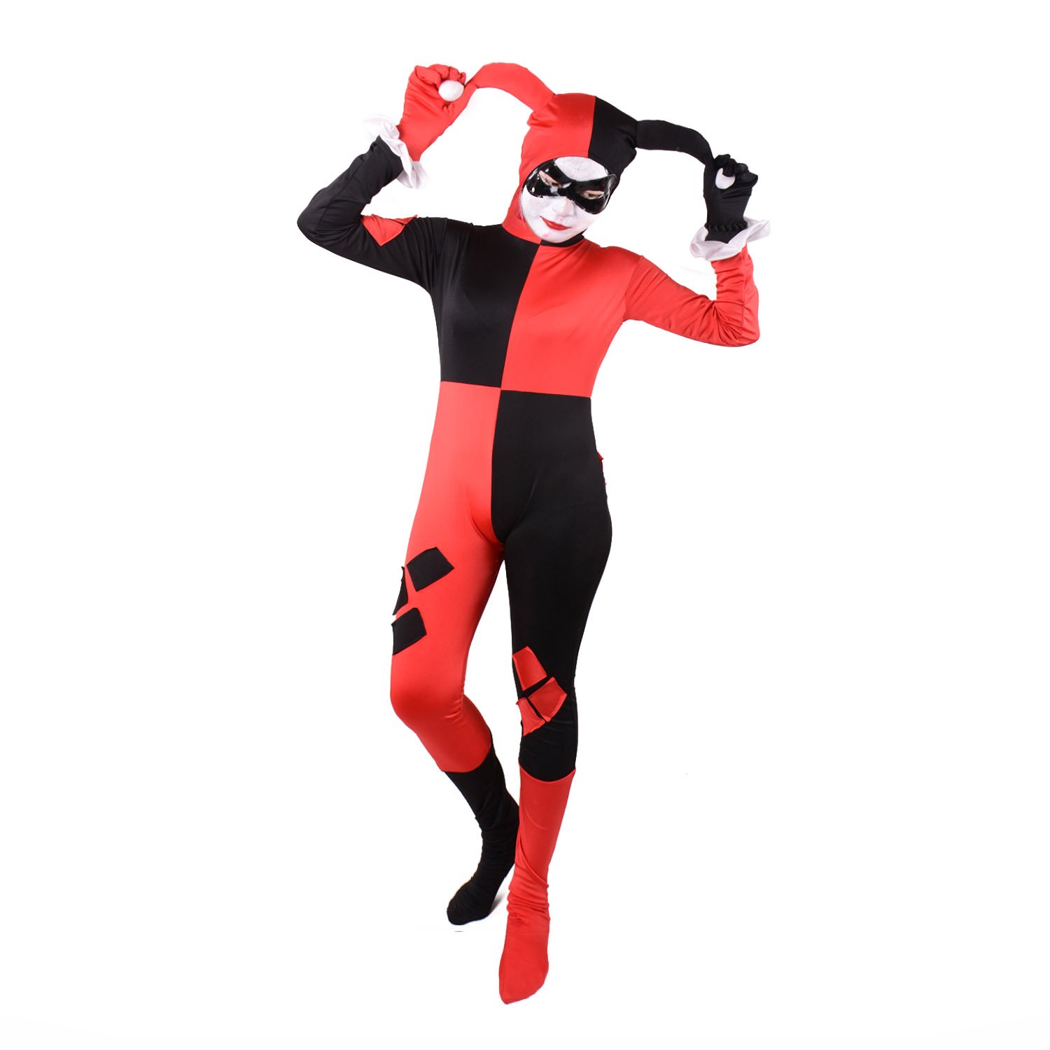 Galleon Wraith Of East Harley Quinn Costume Bodysuit Catsuit L