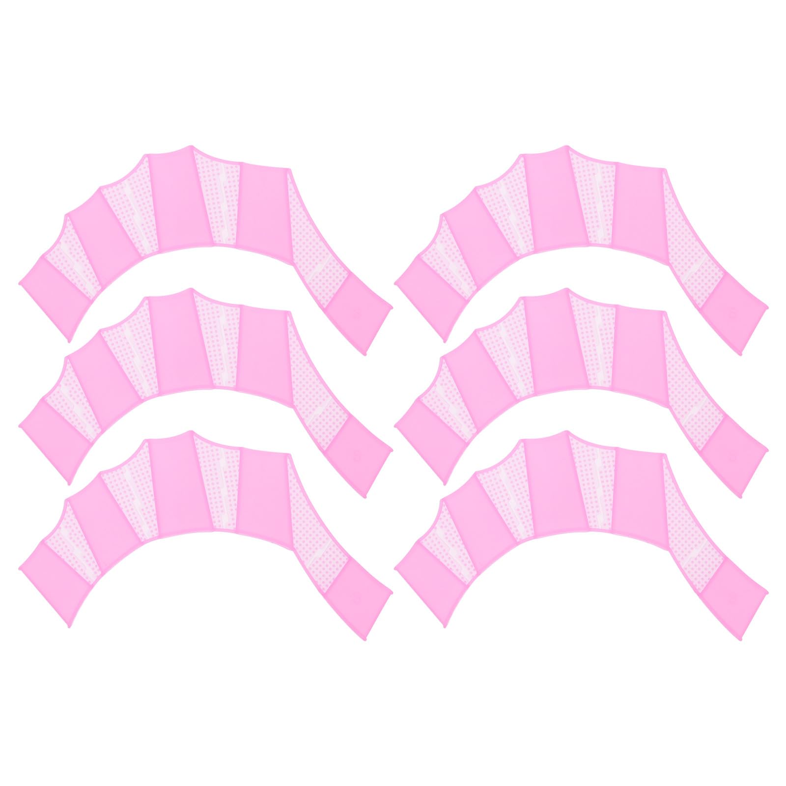 PATIKIL Silicone Swimming Gloves, 3 Pair Webbed Swim Gloves Finger Frog Type Water Resistance Gear Paddle Fins for Aquatic Training, Pink, S