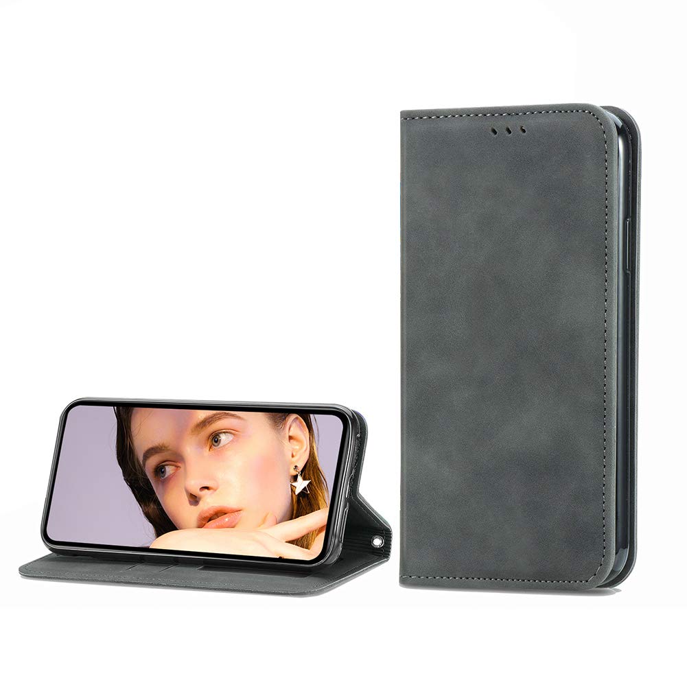 EasyShow Case Compatible with Motorola Edge 40 Neo Case,Wallet Case with Card Slots, PU Leather Flip Cover Case for Motorola Edge 40 Neo-Gray