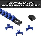 Gunpla Set of 9 Socket Holders 129 Clips SAE/Metric Wall Organizer view 4