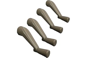 COMYZNOAH Pack of 4.Window Crank Handle Replacement,(Stone Color) Fit to [3/8 Inch Spindles]. Spline Socket Crank Handle, Smooth 360-Degree Operation.Casement,Compatible Andersen.Material: Zinc Alloy