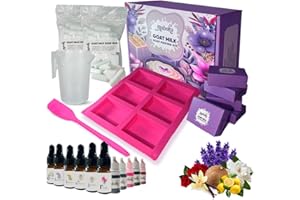 Maboko Goat Milk Soap Making kit for Adults Includes Goat Soap Making Supplies | Soap Molds, Soap Base, Soap Box. Great DIY Kits for Adults. Inclusive Soap Making kit for Beginners