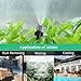 king do way Misting Cooling Irrigation System for Garden Patio Greenhouse Micro Flow Drip Irrigation Kit with 32.8ft Tubing and 10 Misting Nozzles Quick Connector Universal Faucet Nylon Tape