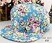 Floral Flower Snapback Adjustable Fitted Men's Women's Hip-Hop Cap Hat Headwear