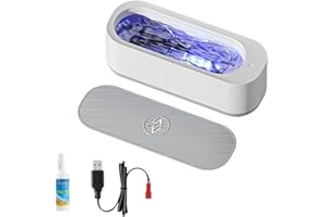 ciopswslk High Eyeglass Cleaner Fast Ultrasonic Glasses Washer Wireless Noise reduction Multifunctional Ideal for Glass, Jewe