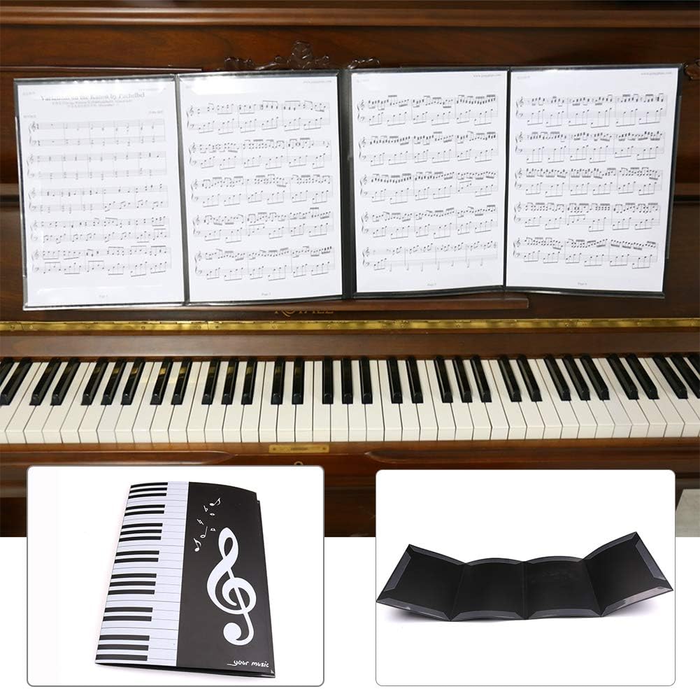 SSEDEW Foldable Music Sheet Score Folder A4 Size Expanded Piano Score Folder