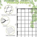 OFFCUP Elastic Trellis Net 120x120cm Garden Netting with 6 Hooks view 3