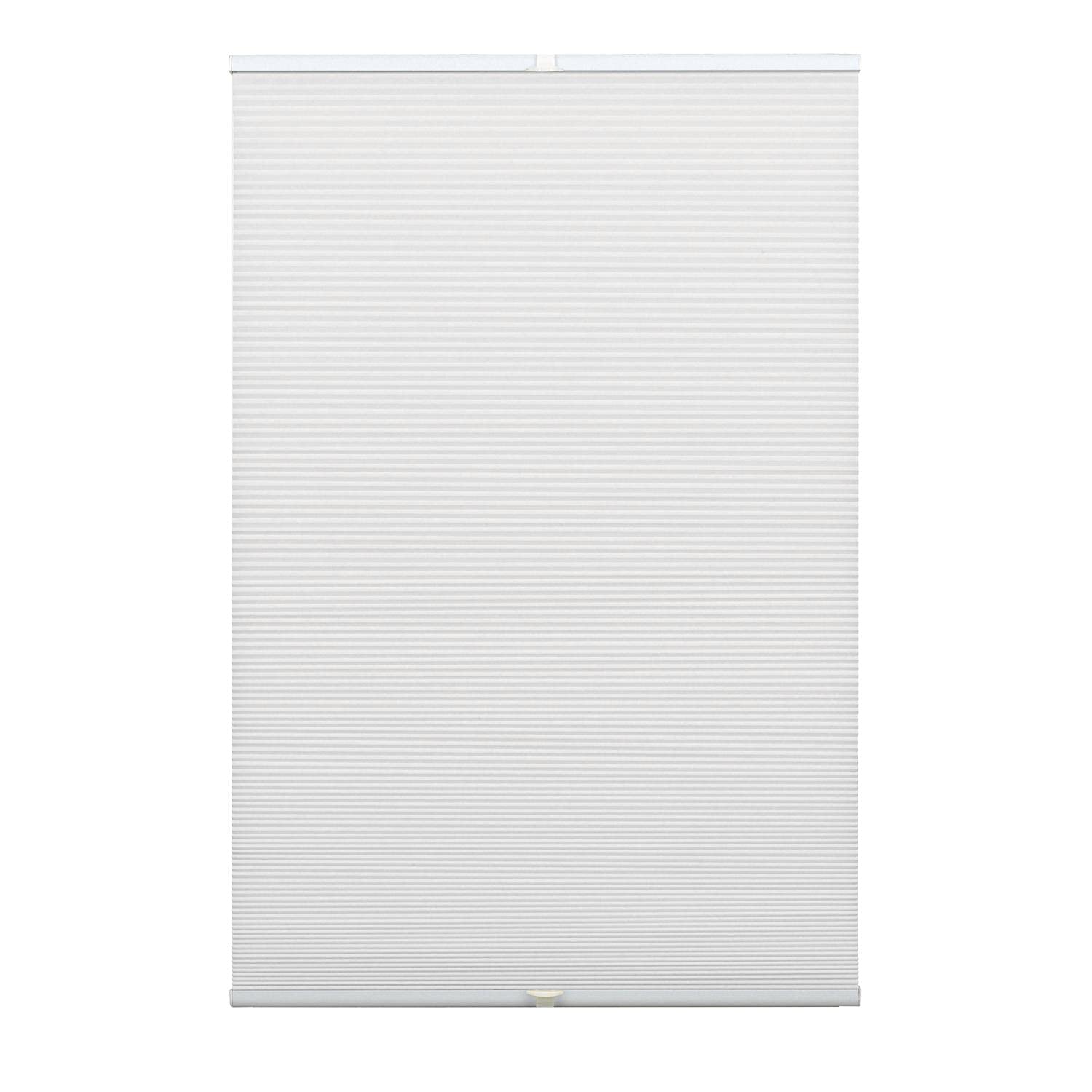 GARDINIA Easyfix Honeycomb Pleated Blind Thermal Blackout Blackout Blind All Mounting Parts Included Easyfix Pleated Blind Tensioned with Two Operating Rails White 90 x 130 cm