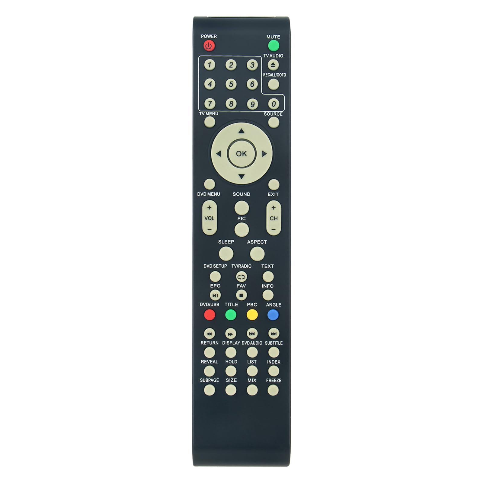 RC57 504C1932104 New Replacement Remote Control fit for Telesystem LCD LED LCD TV PALCO22/L05 PALCO19/L05 Dyon Enter 24 Basic Vanguard 19 Virtue