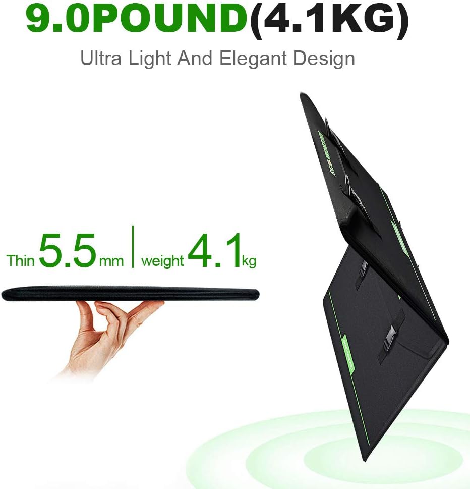 ECO-WORTHY 120W Foldable Solar Panel Charger for Portable Power Station & RV Battery, Compatible with Jackery/Roackpals Generator, with 20A Controller for 12V Deep Cycle Battery RV Camping : Electronics