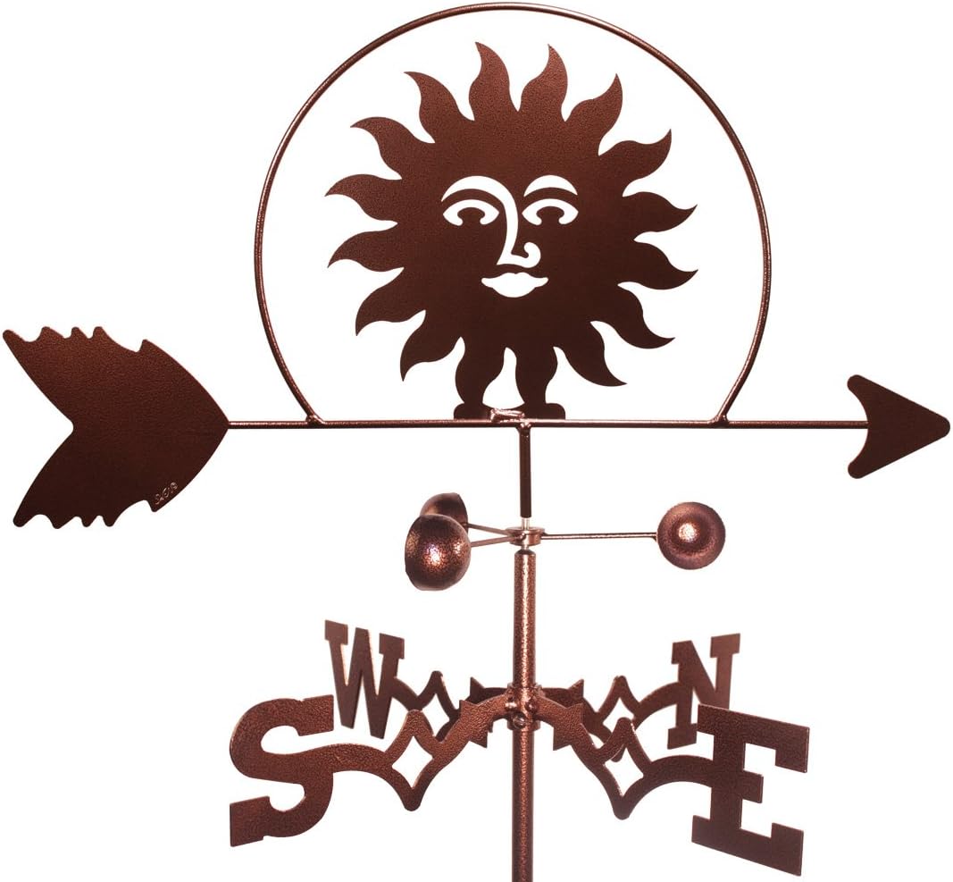 Weathervanes - MONTGOMERY INDUSTRIES Southwest Sun Weathervane (Roof Mount)