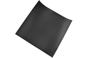 METFUIN Non-Slip Rubber Pad Sheet with Adhesive Back, DIY Material for DIY，Sealing, Bumpers， Furniture Protection and Support, Black (1/25" Thick, 12" X 12'')