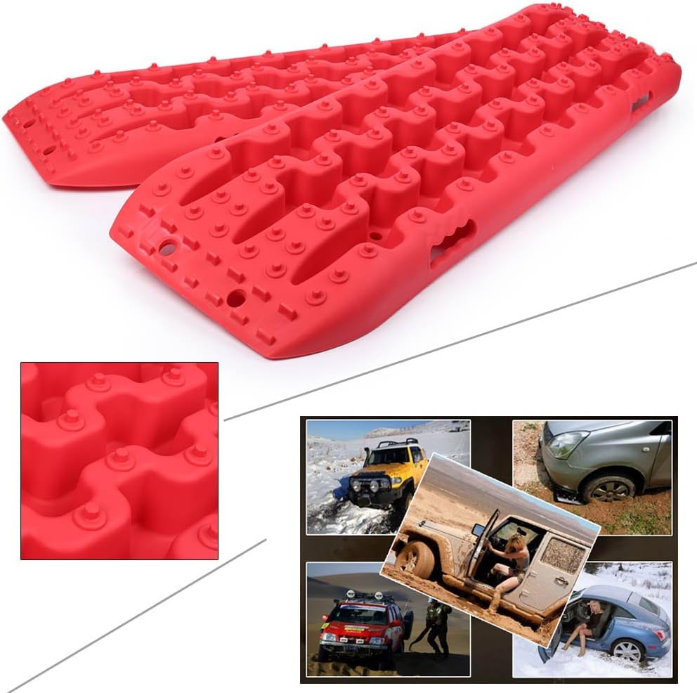 Gzyf 車両リカバリ スタックステップ 泥道 雪道 車緊急脱出ボード 砂や雪道からの脱出に 2個セット 雪対策 車 バイク Amazon
