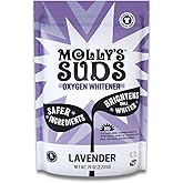Molly's Suds Oxygen Whitener | Powerful Bleach Alternative, Chlorine Free & Color Safe | Brightens Whites and Removes Stains (Lavender Essential Oil - 79 oz)