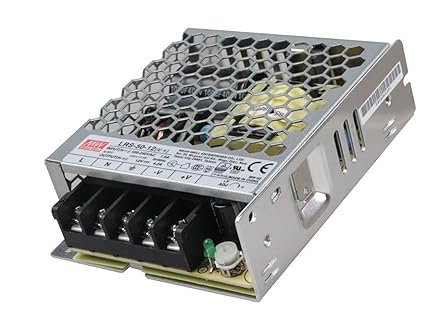 MEANWELL Power Supply: LRS-50-24, 50W 24VDC