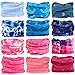 KALILY 12PCS/9PCS/6PCS Headband Bandana - Versatile Sports & Casual Headwear -Multifunctional Seamless Neck Gaiter, Headwrap, Balaclava, Helmet Liner, Face Mask - Camping, Running, Cycling, Fishing