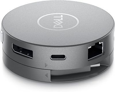 Dell DA310 USB-C Mobile Adapter 6-Port Multi Hub 4K HDMI VGA DP RJ-45
