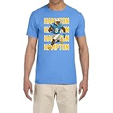 Blue Los Angeles Omarion Hampton Text Pic T-Shirt