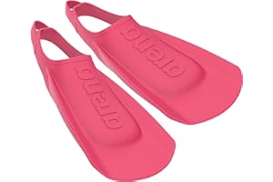 Arena Unisex Adult Comfortable Lightweight Swim Training Fins for Men and Women Silicone Short Blade Flippers Open Heel Desig