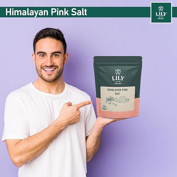 LILY OF THE VALLEY PINK HIMALAYAN SALT – FINE GRAIN – IDEAL FOR COOKING, BAKING AND GRILLING – FOOD GRADE WITH 84 TRACE MINERALS – VEGAN & GLUTEN-FREE – (8OZ, 226G)