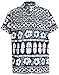 La Leela Men's Aloha Hawaiian Shirt Short Sleeve Button Down Casual Beach Party Blue