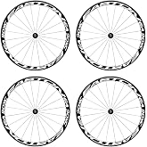 HMANE 4Pcs Bike Stickers Bicycle Wheel Rims Light Safety Reflective Stickers Decal