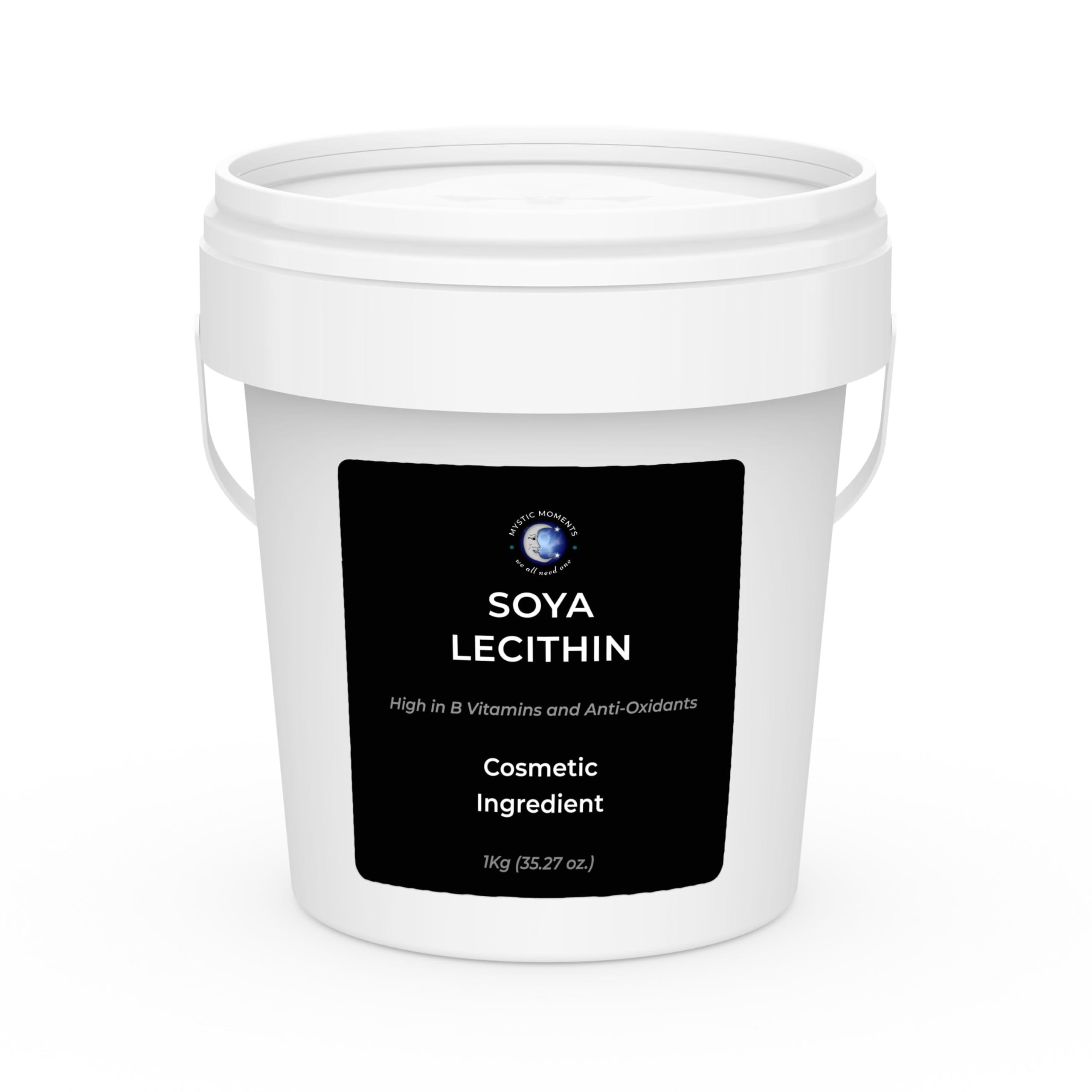 Mystic Moments | SOYA Lecithin 1Kg | Cosmetic Grade Emollient & Emulsifier for Creams, Lotions & Haircare | Rich in B Vitamins & Antioxidants | Softens & Moisturises Dry Skin | External Use Only