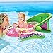 SwimSchool Bouncing Butterfly Baby Pool Float, Baby Boat with Adjustable/Retractable Canopy, UPF 50, Extra-Wide Inflatable Pool Float, 6 to 18 Months, Pink