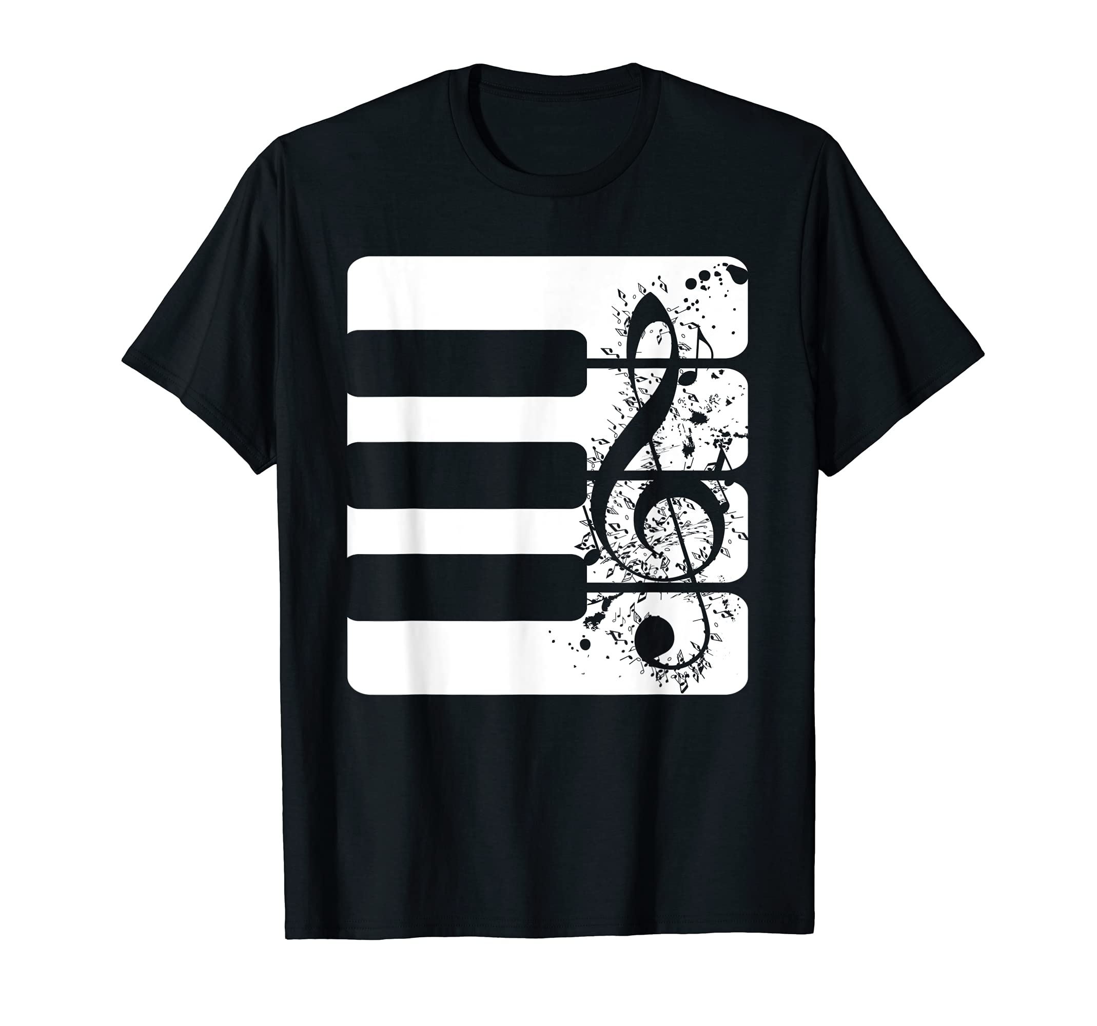 Classical Music Treble Clef Keyboard Pianist Piano T-Shirt