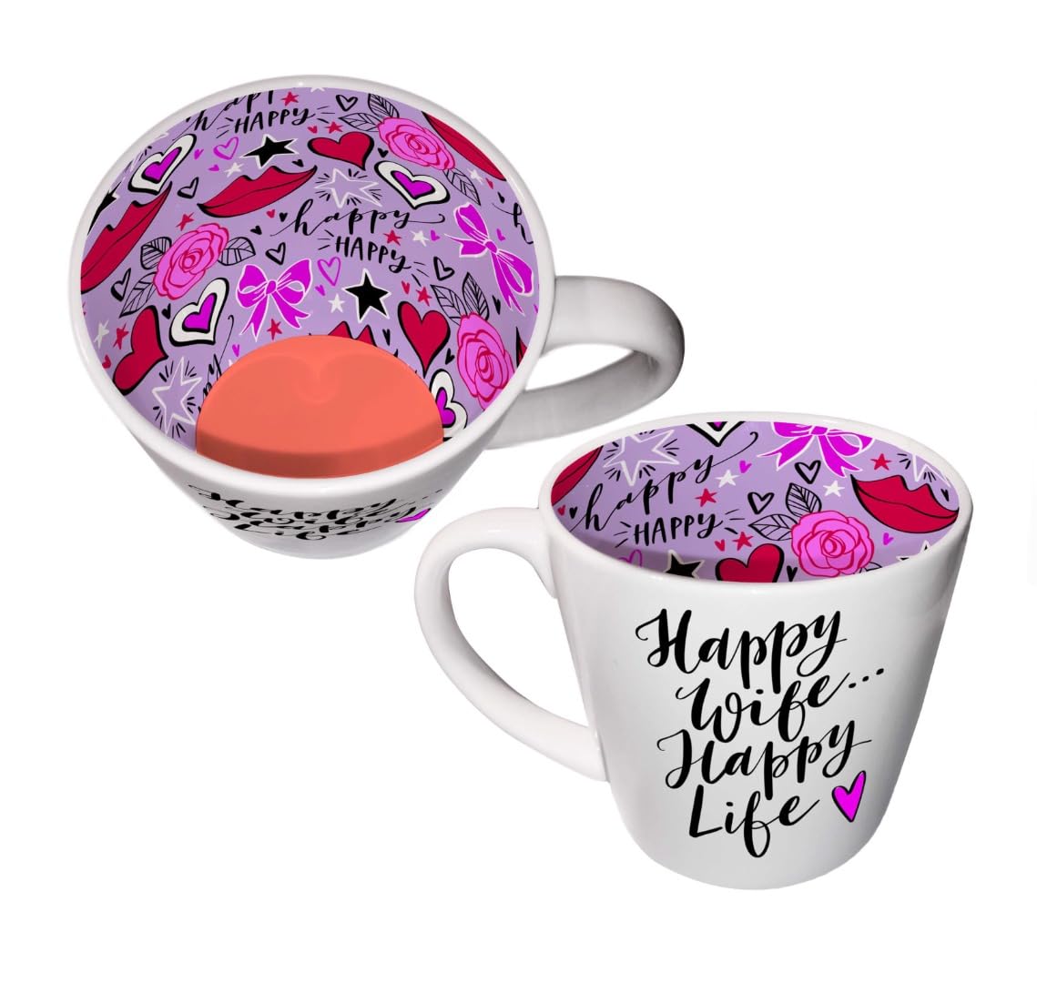 WPL Gifts Inside Out Happy Wife Mug with Gift Box (ISO173) — image 1