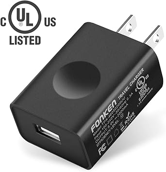 Fonken Cargador De Pared Usb Con Certificado Ul Adaptador De