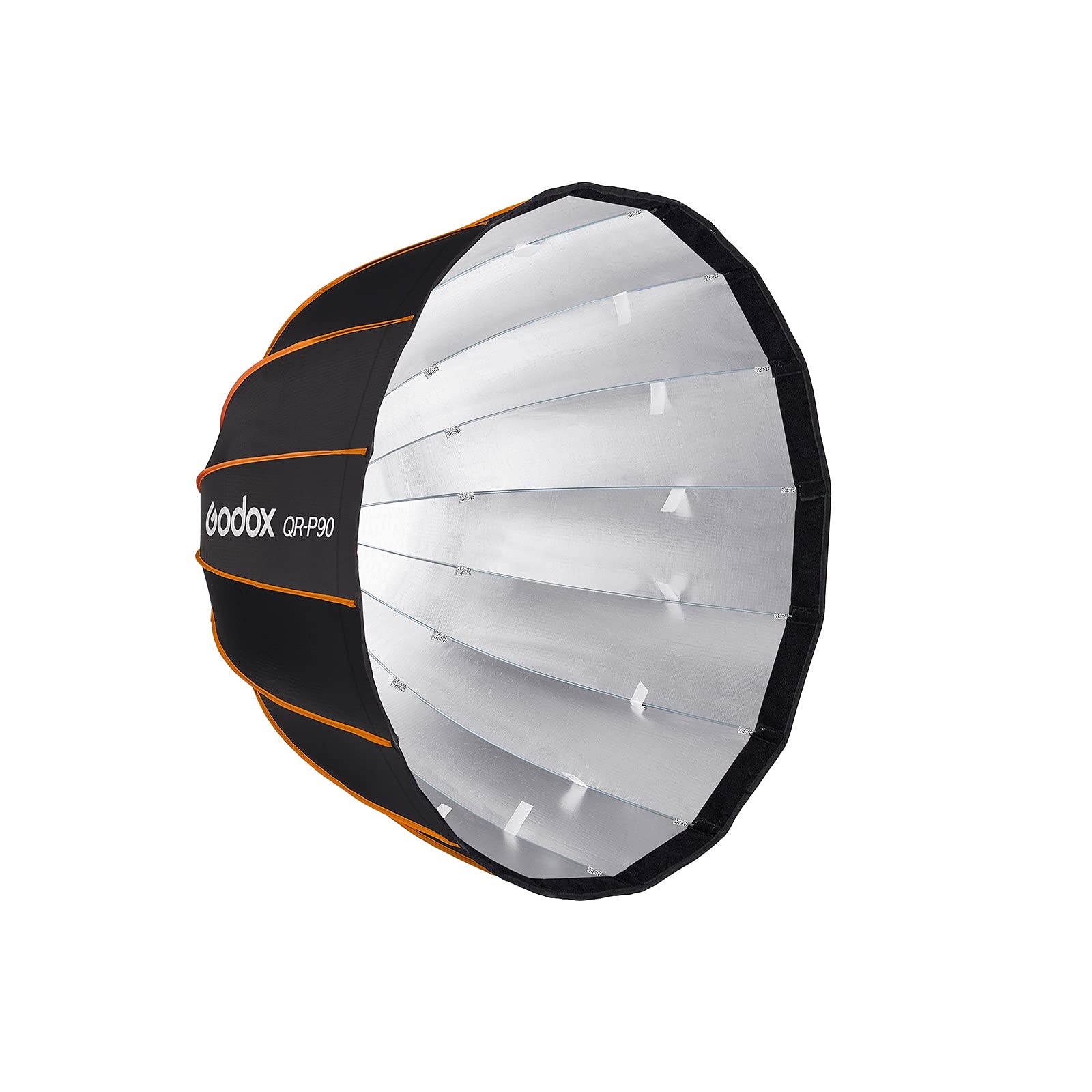 GODOX QR-P90 35.4 Inch/90CM Parabolic Softbox Bowens Mount, Quick Release Parabolic Softbox, with Front & Inner Diffuser SL-60W AD600BM VL150 UL150 SL150II Amaran 100X 200D 200X