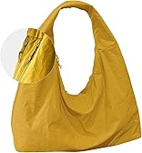 Slouchy Nylon Hobo Bag for Women Large Tote Underarm Shoulder Bag Travel Beach Gym Weekend Vacation
