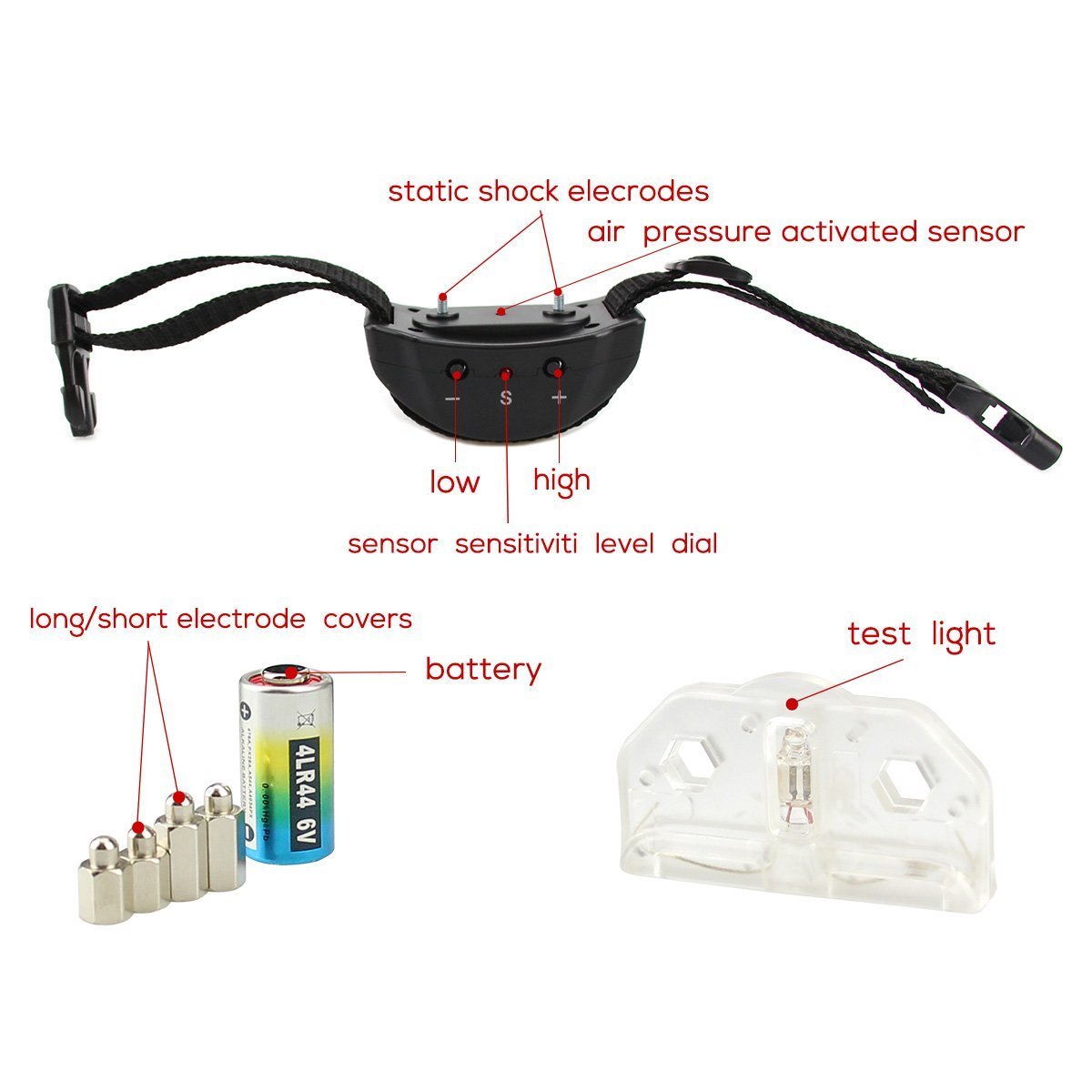 Bark Control Collar For Most Of Pet Dogs Anti Bark Collar No Harm Warning Beep and Vibration