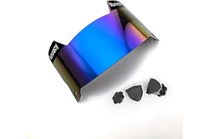 Runxrocy Football Visor Eye Shield Universal Fit Outdoor Sports Eye Protective Shield for Helmet with Visor Clips Scratch Resistance