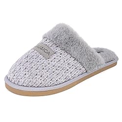 Nautica Women's Cozy Micro Suede Slide Slippers