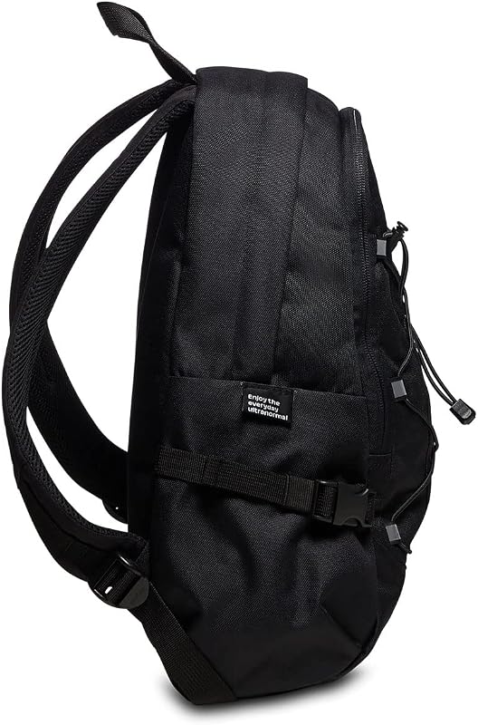 ACT SMALL Rucksack aus nachhaltigem Stoff, Praktisch & Unisex, mit Laptopfach, Büro, Reise, Arbeit, Fahrrad, Backpack, Daypack, italienisches Design, schwarz