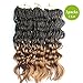 Wavy Senegalese Twist Crochet Hair Braids Free Ends Curly Synthetic Hair Extensions Kanekalon Braiding Hair Twist Dreadlocks T1B/27# 18 inch (3packs/lot) Elisha