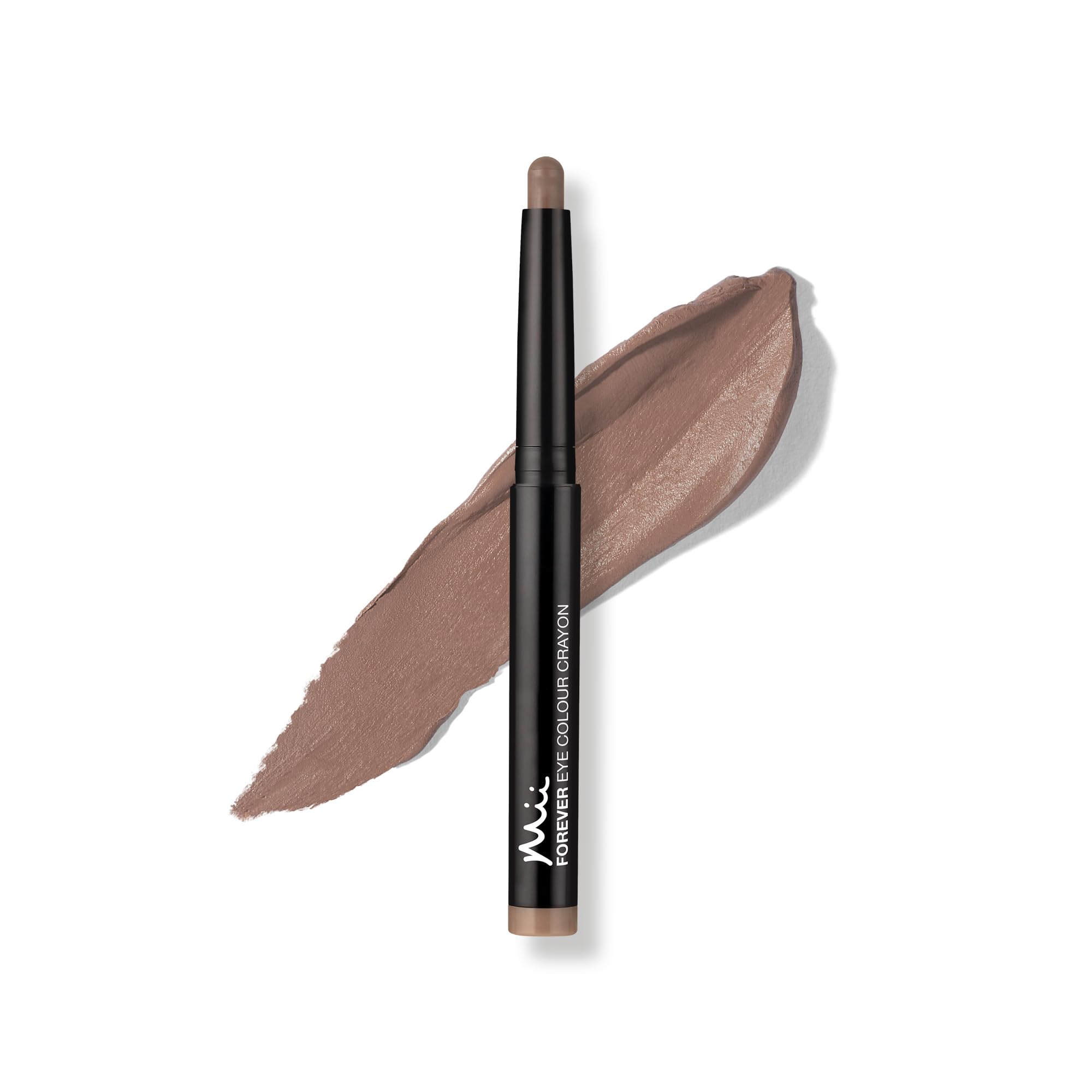 Mii Cosmetics Forever Eye Colour Crayon | Long-Lasting Cream Eyeshadow Stick | Highly Pigmented & Crease-Resistant | Multipurpose to Shape, Define, & Line Eyes | Matte Neutral Taupe | Taupe Brown
