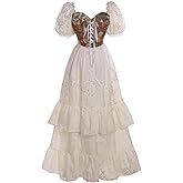 Vibsion Victorian Renaissance Costume Women Medieval Corset Dress