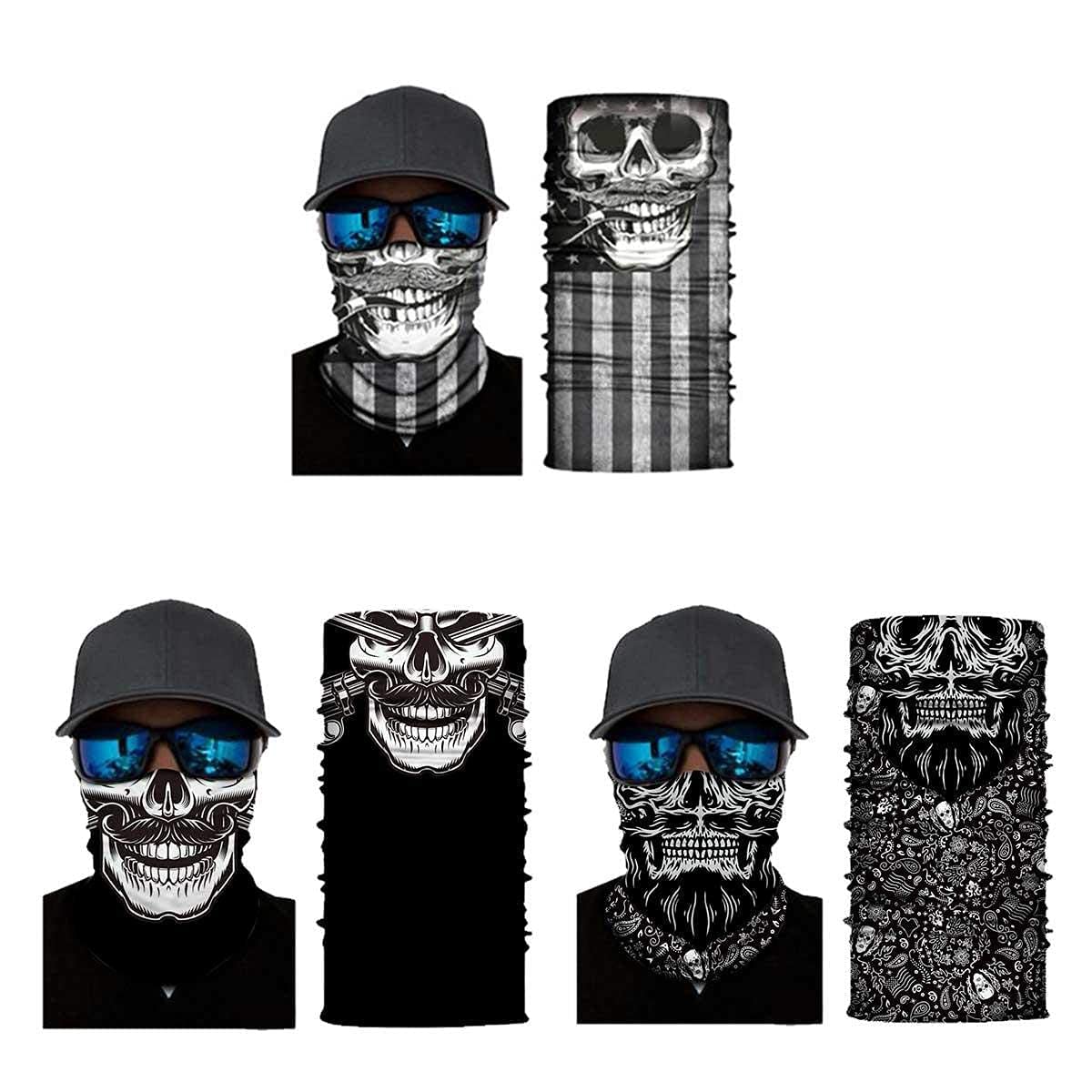 Aquarias Skulls2 Neck Warmer - Pack of 3