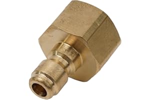 1/4 Inch Quick Connect Coupler Fitting, Stainless Steel or Brass Adapter with M14/M18/M22 Thread Compatible with High Pressur