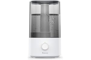 BREEZOME 4L Humidifiers for Bedroom, Ultrasonic Top Fill Cool Mist Humidifiers for Large Room, Last Up to 50 Hours, Humidifiers for Baby, Plants, Nursery