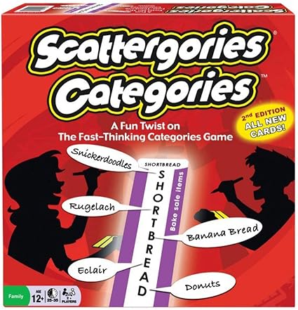Scattergories Catagories Game