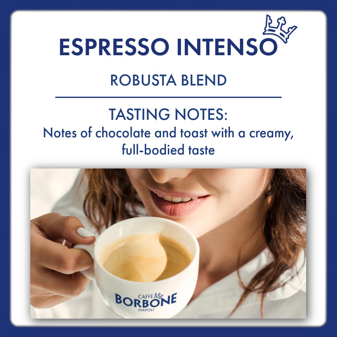 Caffè Borbone Kaffeebohnen - Espresso Intenso - Authentischer neapolitanischer Espresso - Intensität 9/10 - Reiche und lebendige Mischung mit Noten von dunkler Schokolade - 1kg Packung 3